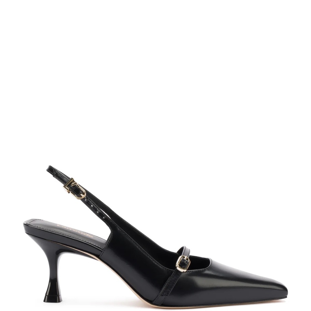 Larroude Black Ines slingbacks (never worn)